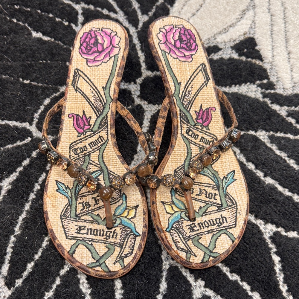 Embellished Floral Women's Sandals